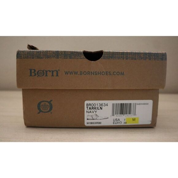 Børn BR0013634 Women's Sz 7M Navy Distressed Leather Tarkiln Ankle Booties - Picture 9 of 9